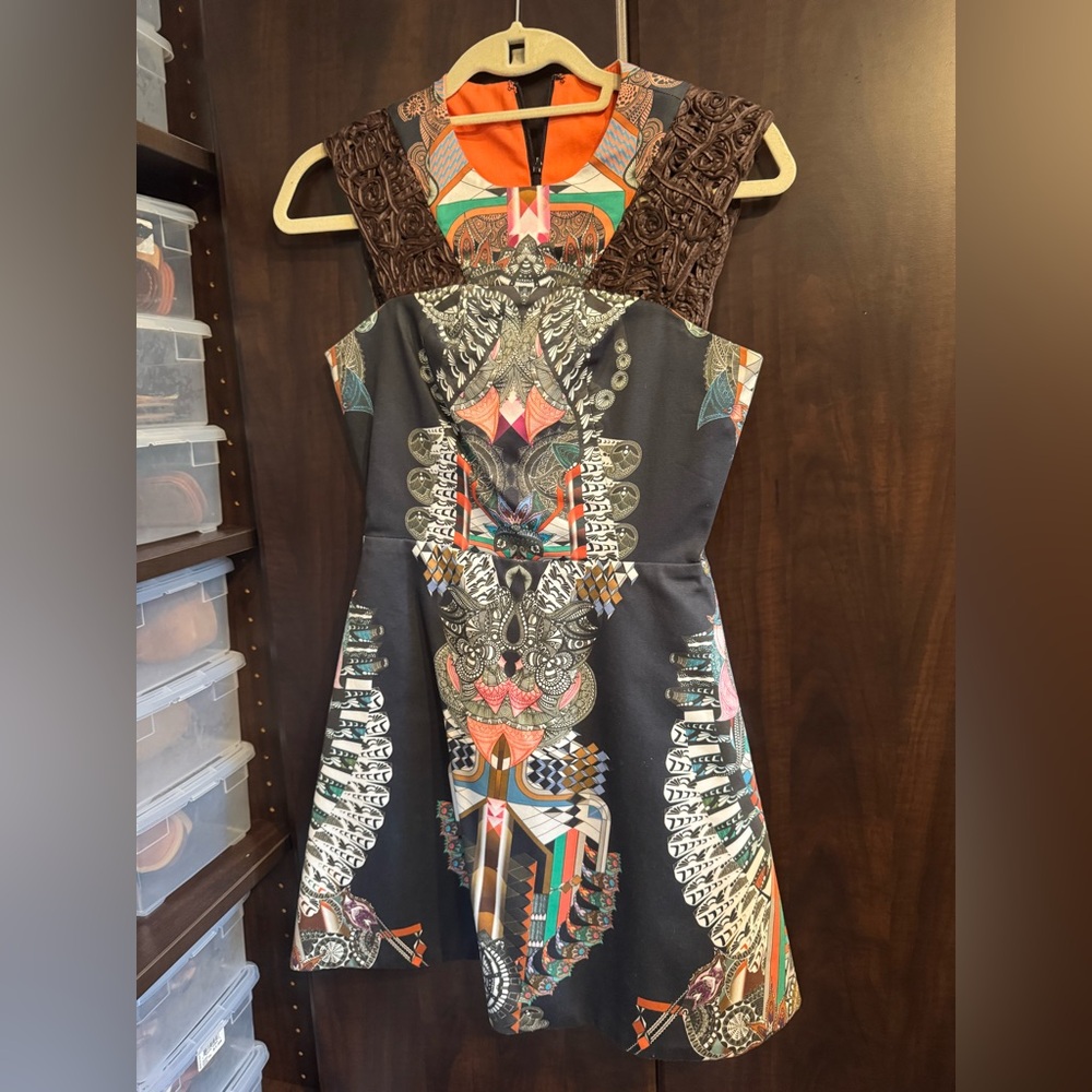 Multicolor Patterned Dress